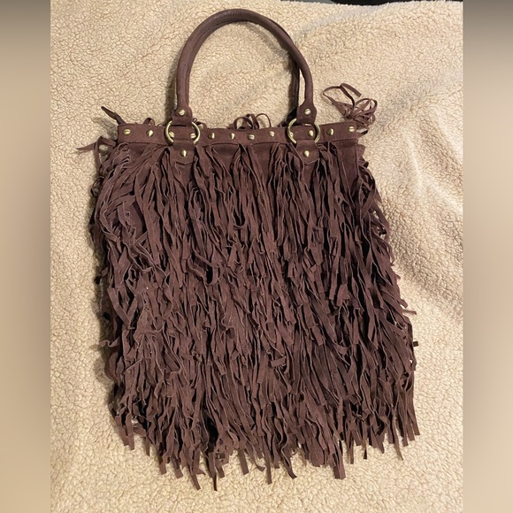 Pamela McCoy Leather Fringe Purse - Picture 2 of 7
